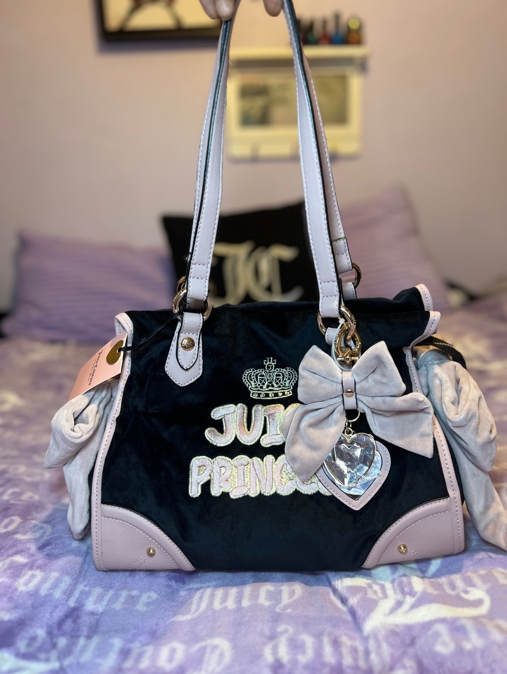 Juicy Couture American Princess Tote Liquorice Pink NWT